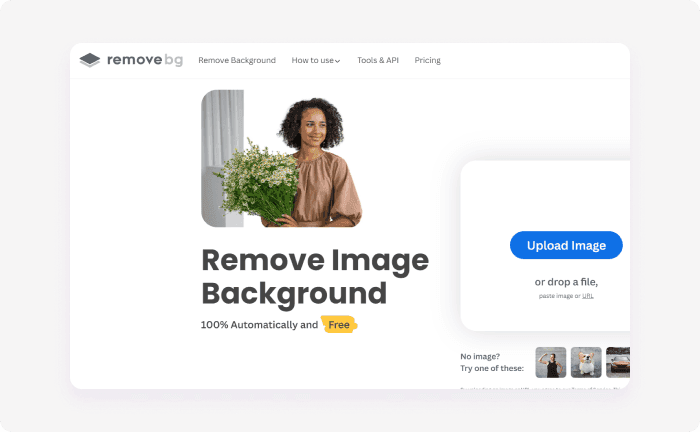 Remove.bg is one of best AI background removers 