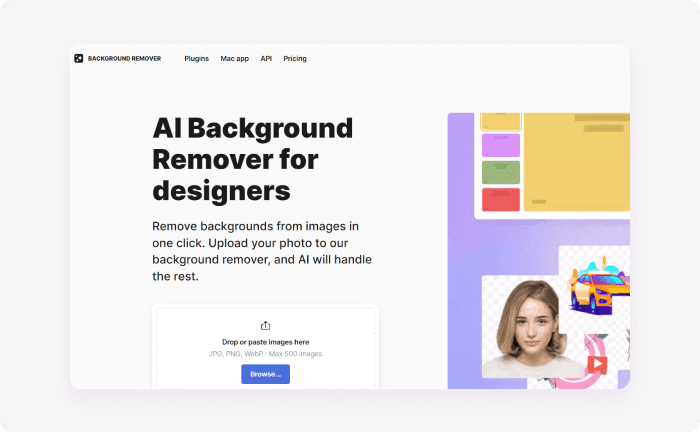 Icons8 is one of best 10 AI background removers 