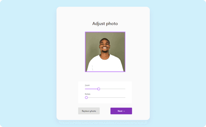 adjust the direction of your photo or zoom in/out your future TikTok profile picture
