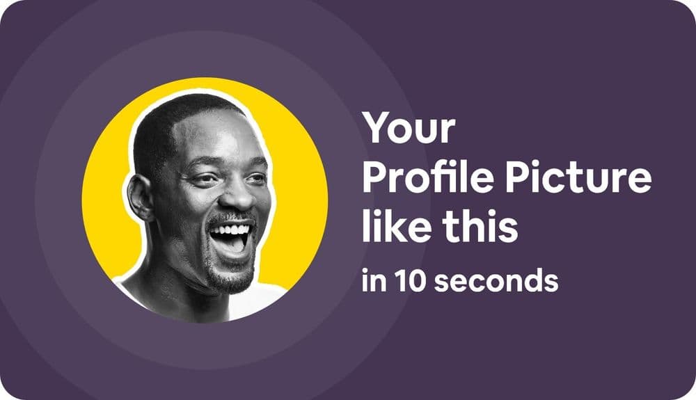 How to Make a Profile Picture Like Will Smith in 10 Seconds